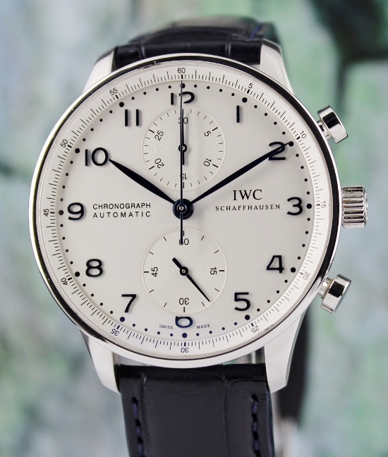 (image for) IWC Portuguese Chronograph Stainless Steel Automatic Watch / IW371446